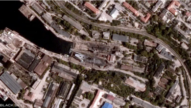 Black Sky показав супутникові знімки знищених російських військових кораблів у Криму (фото) /Фото 2