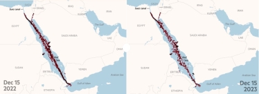 Атаки єменських хуситів. Контейнерні перевезення подорожчали вдвічі через обхід суднами Червоного моря /Фото 1