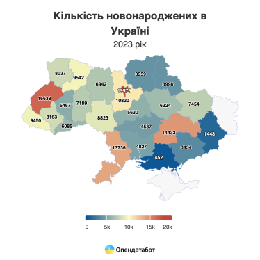 Народжуваність в Україні скоротилася на третину від довоєнного рівня /Фото 2