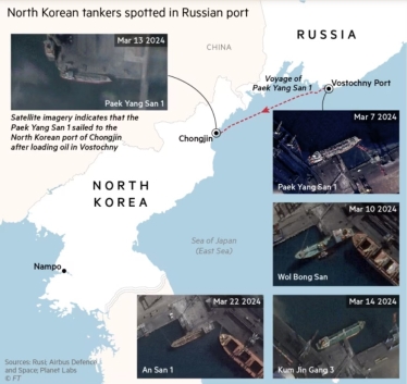 Росія постачає нафту до Північної Кореї в обмін на озброєння – FT /Фото 1