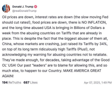 «США отримують мільярди доларів». Трамп заявив про позитивні наслідки введення мит /Фото 1