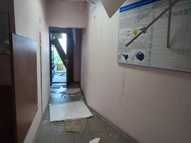 Офіс «5 каналу» зазнав пошкоджень через російську атаку на Київ (фото) /Фото 3