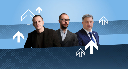 Дмитро Каплюк, Олександр Існюк та Віталій Погосян / колаж Аліни Кохан