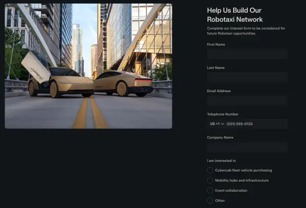 Tesla шукає покупців для флоту Cybercab, залишивши власників FSD поза грою